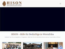 Tablet Screenshot of hison.ch